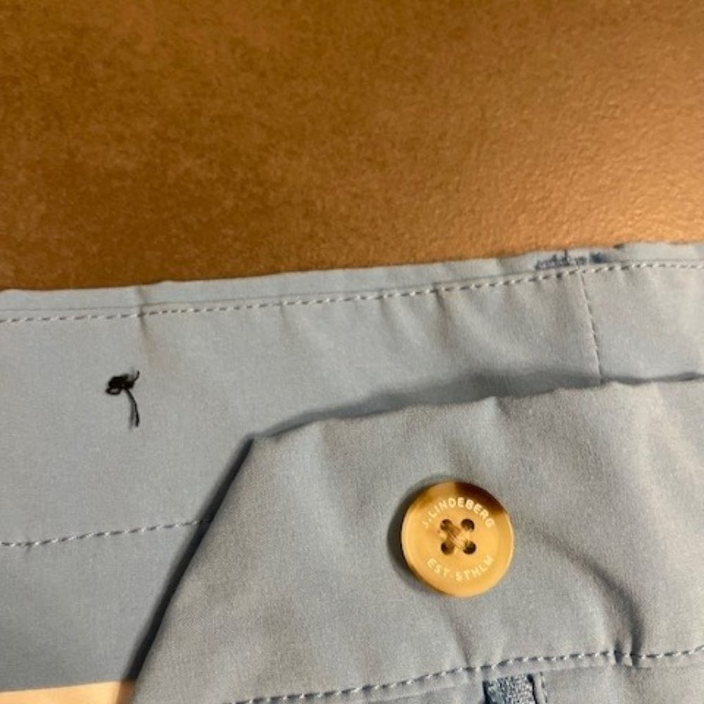 Women's J. Lindeberg Baby Blue Shorts - Picture 7 of 11